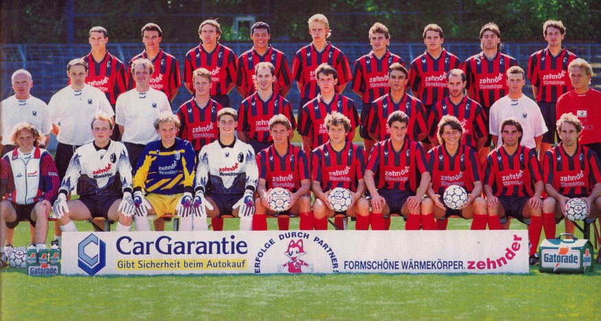 Original Mannschaftskarte Bayer Leverkusen 1994-95 2 Karte